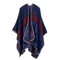 Blazer Poncho Bohème Cachemire Comme Cape Épais Hiver Chaud Étole Throw Poncho Wrap Châle (SP229)